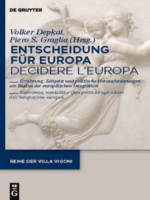 cover image of Entscheidung für Europa--Decidere l'Europa